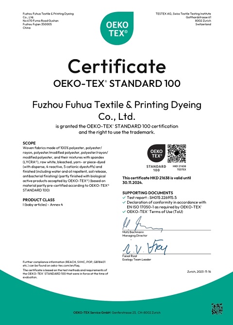 ÖKO-Tex Standard 100